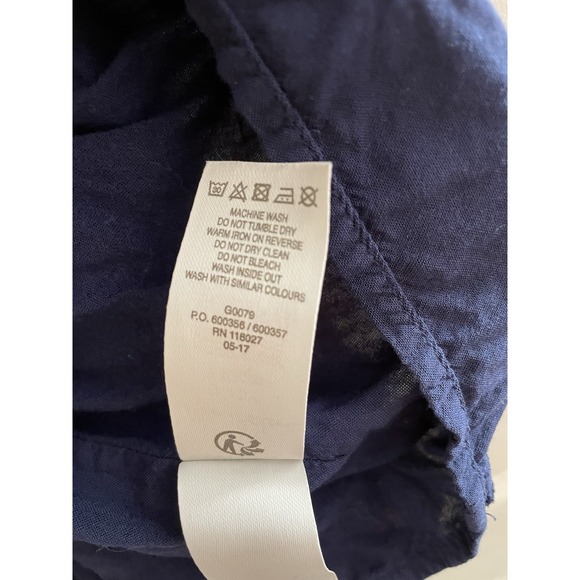 Mini Boden Dress Navy Floral Short Sleeve Classic Boho Cottagecore Size 9-10 - Picture 6 of 6